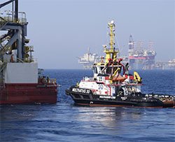 Piattaforma petrolifera trasformata in luna park